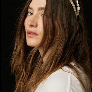 Free people pearl bridal headband